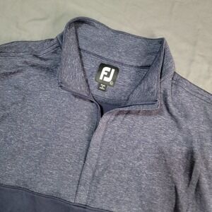 FootJoy FJ Vest Mens Size Large Gray 1/4 Zip Pullover Sweater Sleeveless